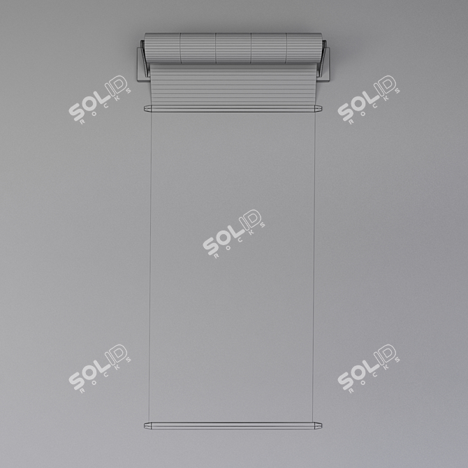 Modern Signboard: 1400mm x 600mm 3D model image 2