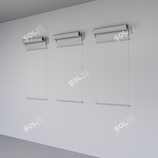 Modern Signboard: 1400mm x 600mm 3D model image 4