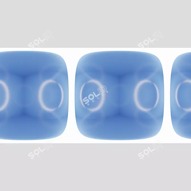 Luminous Cube Studio: Blue Surrounding, 8192x4096 3D model image 3