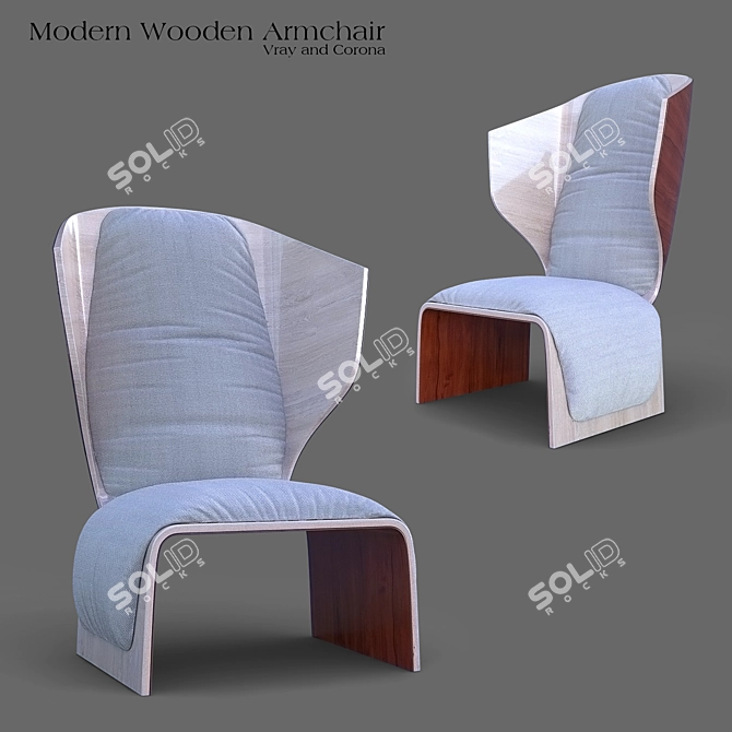 Stylish Gender Armchair - Vray and Corona 3D model image 7