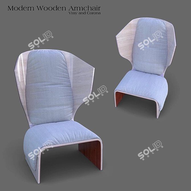 Stylish Gender Armchair - Vray and Corona 3D model image 8