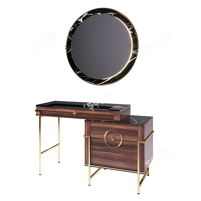 Turkish Luxury Vanity Set 3D model image 2