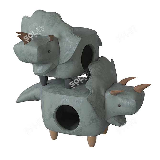 Jurassic Puff: Dino Pet Home 3D model image 1