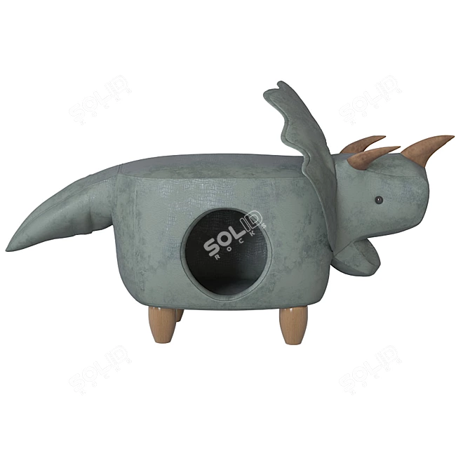 Jurassic Puff: Dino Pet Home 3D model image 2