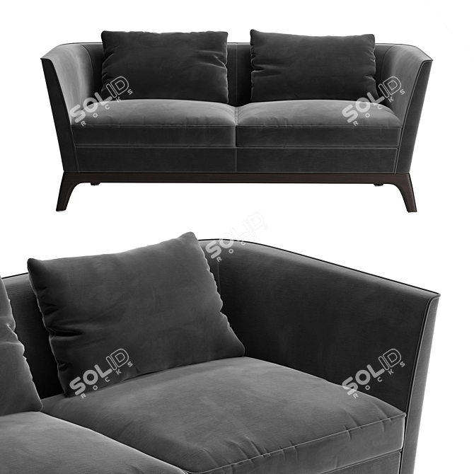 Luxurious Ceccotti Collezioni Sofa 3D model image 2