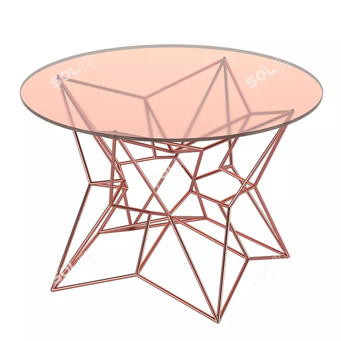 Modern Round Coffee Table 3D model image 2