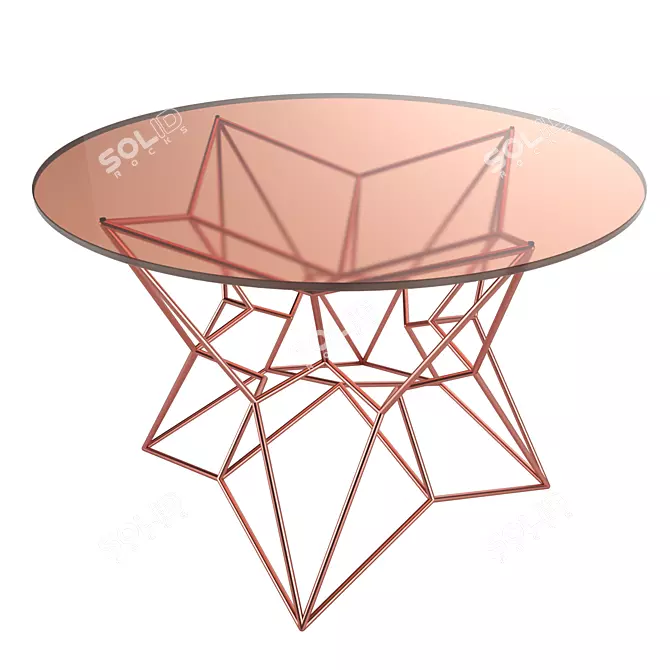 Modern Round Coffee Table 3D model image 4