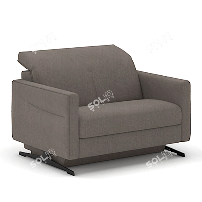Convertible Belgian Sofa: Tofane Bliss 3D model image 1