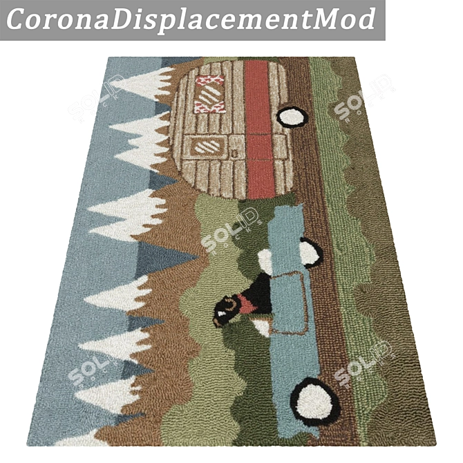 Versatile High-Quality Carpet Set 3D model image 4