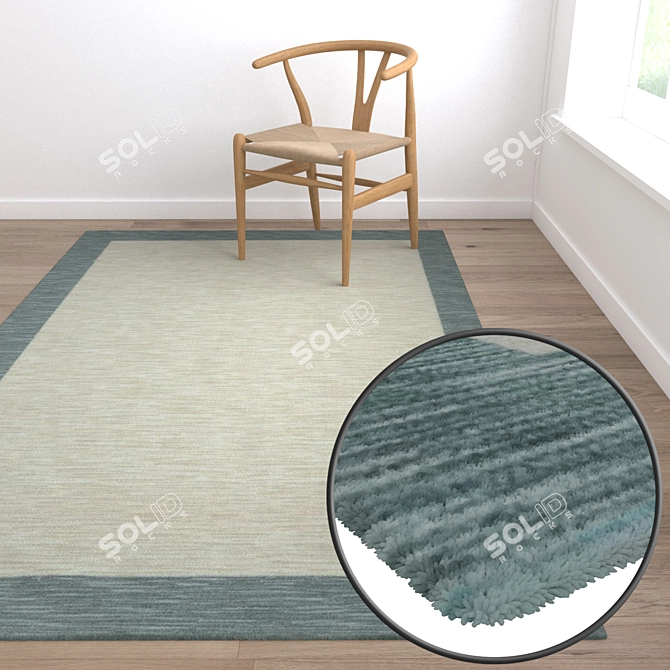 Luxury Carpet Set: 3 High-Quality Textures 3D model image 5