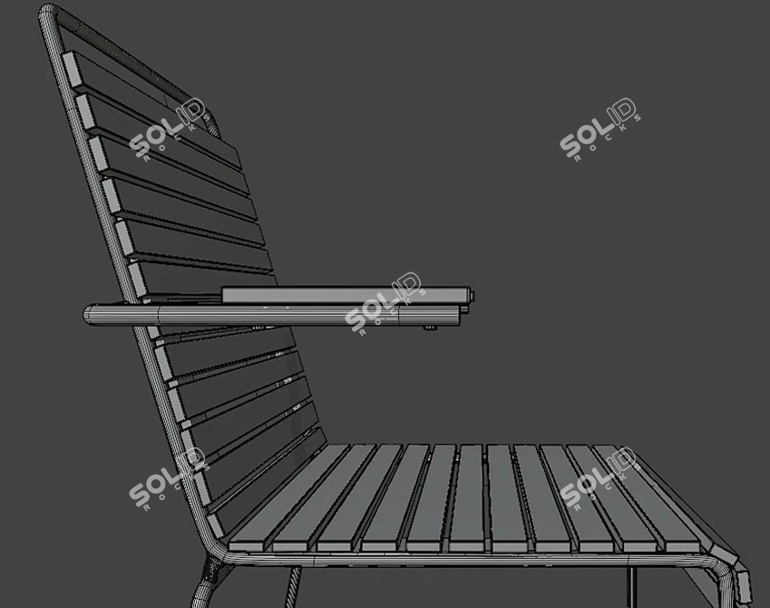 Yukari Chair: Elegant & Comfortable 3D model image 4