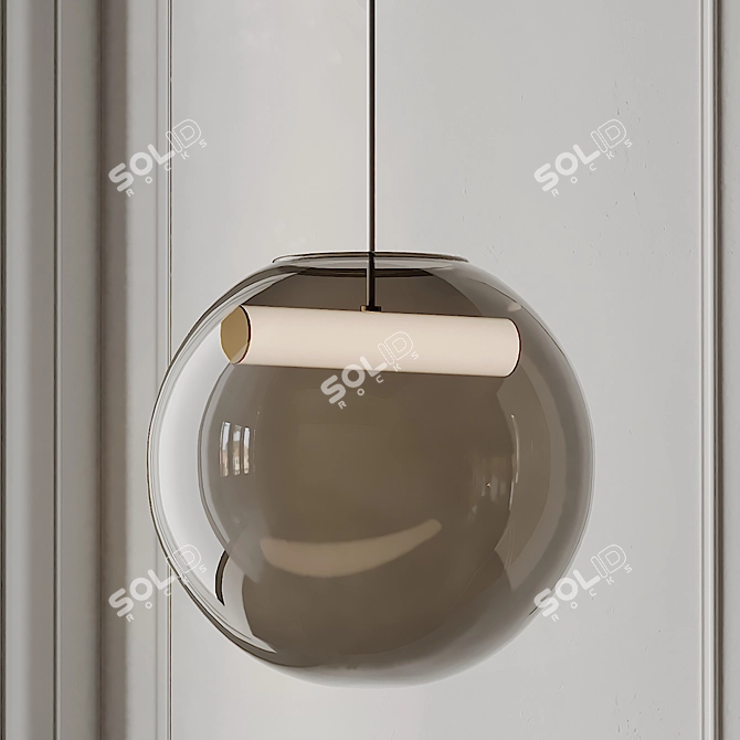 Reveal Pendant Light: Nordic Elegance 3D model image 1