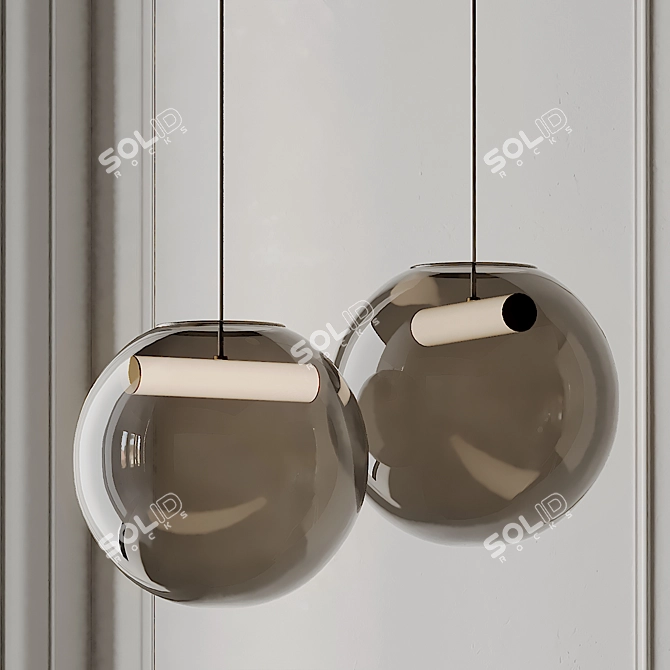 Reveal Pendant Light: Nordic Elegance 3D model image 2