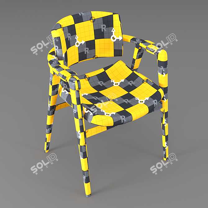 Elegant Seotox Leather Chair 3D model image 3