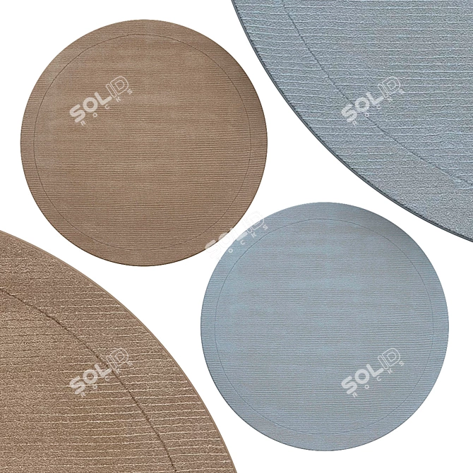 Modern Circle Rugs | Sleek Design 3D model image 1