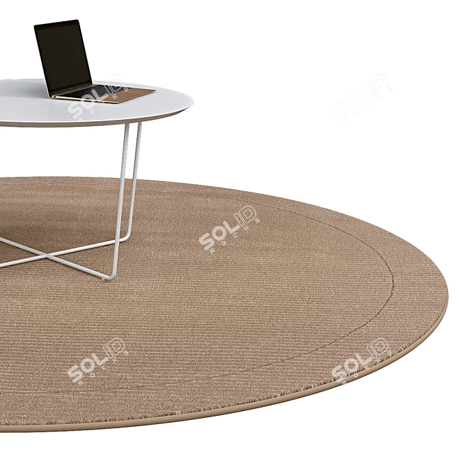 Modern Circle Rugs | Sleek Design 3D model image 2