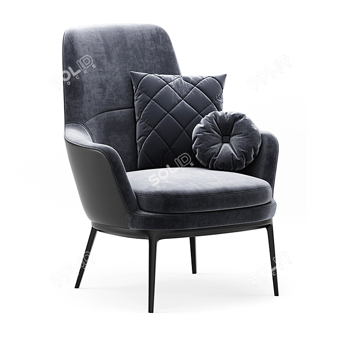 Elevate Your Comfort: Caratos Armchair 3D model image 3