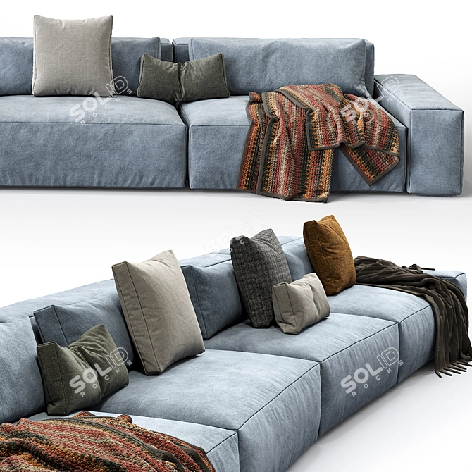 Contemporary Jesse Daniel Sofa - Composition 9 3D model image 3