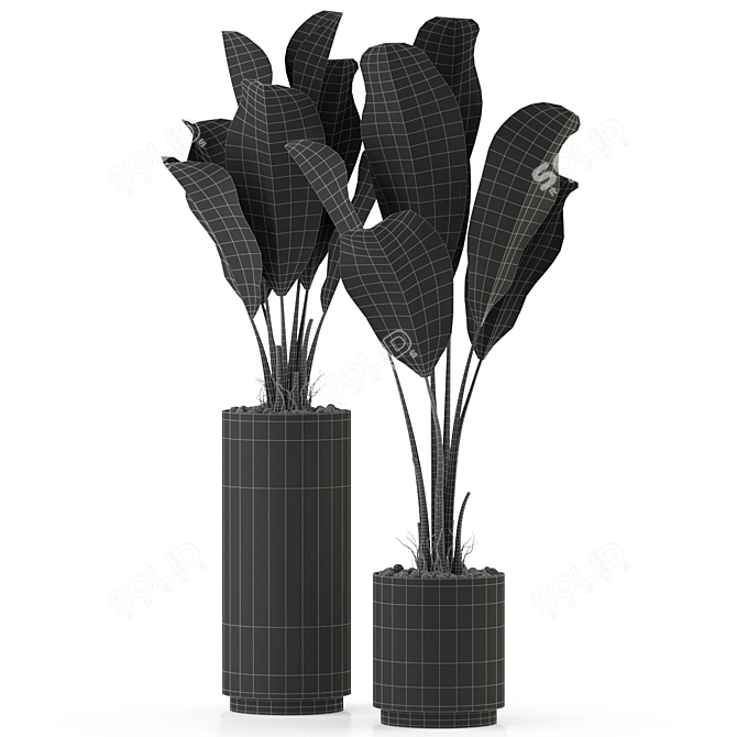 Botanical Bliss: 324 Plant Variety 3D model image 3