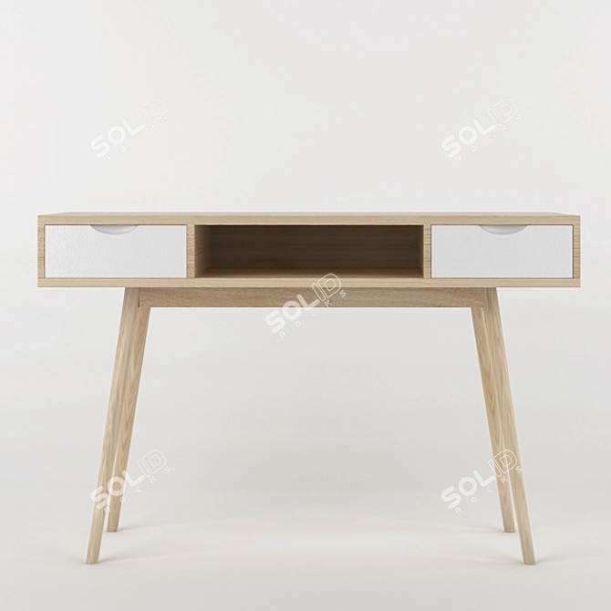 Fjord Kids' Desk: Stylish and Functional 3D model image 1