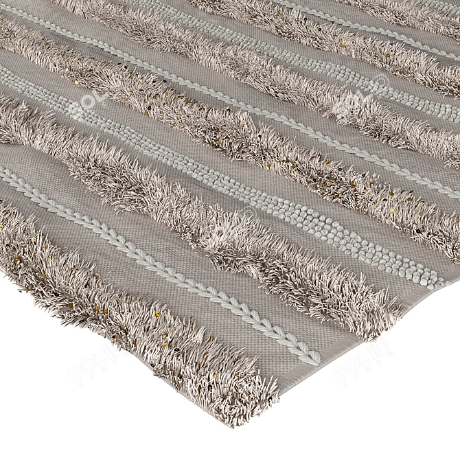 Shimmering Shag Rug 3D model image 4