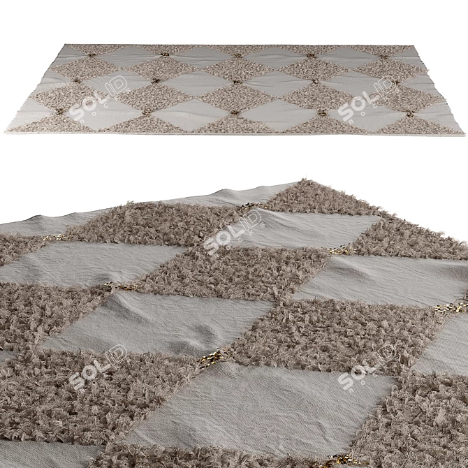 Seeya Collection Shag Rug 3D model image 1