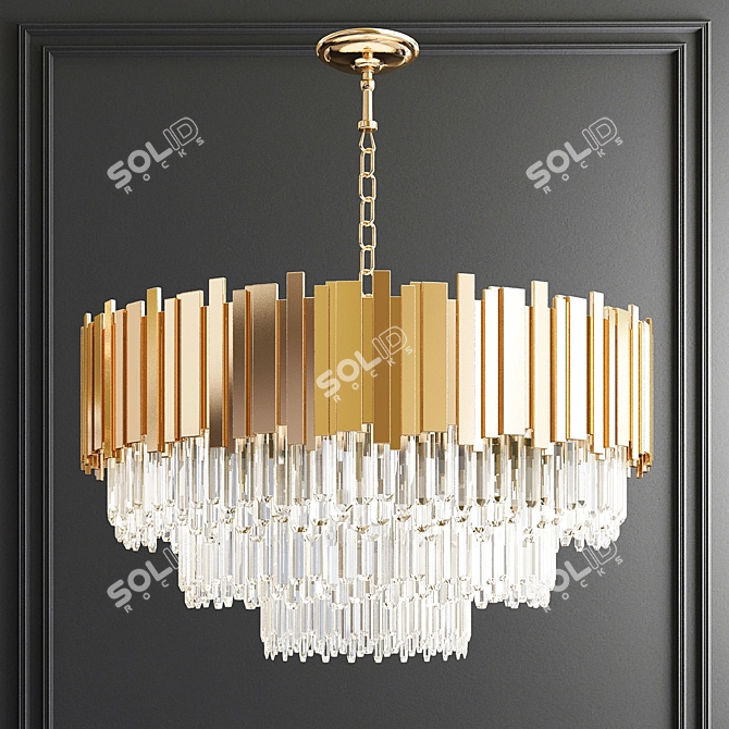 Glamorous Chandelier Collection: Exquisite Elegance 3D model image 2