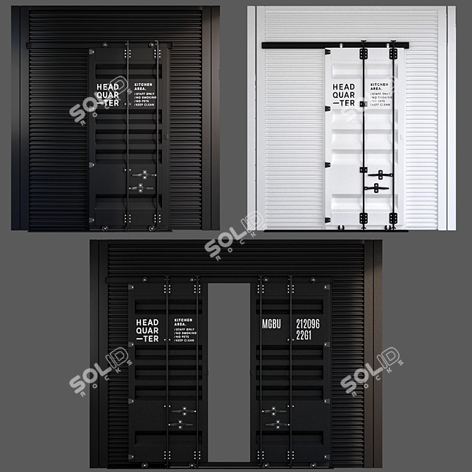 SpaceMax Sliding Door System 3D model image 1