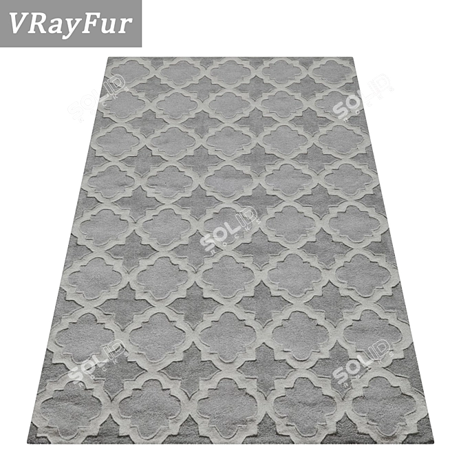 Luxury Carpet Set: High-Quality Textures 3D model image 2