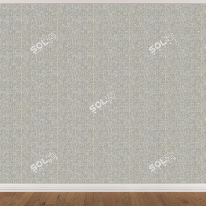 Seamless Wallpaper Set: 3 Colors 3D model image 2