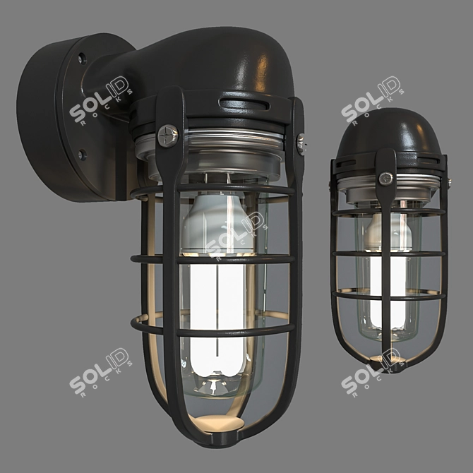 Modern Wall Light Fixture 3D model image 3