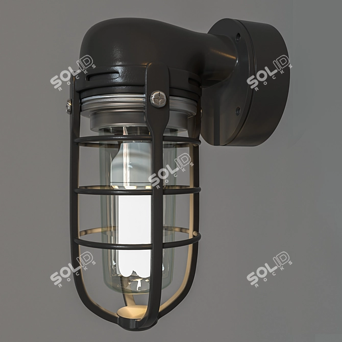 Modern Wall Light Fixture 3D model image 4