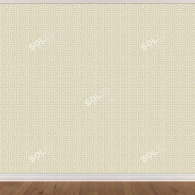 Seamless Wallpaper Set - 3 Colors 3D model image 2