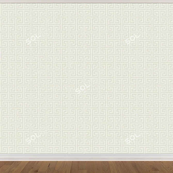 Seamless Wallpaper Set - 3 Colors 3D model image 4