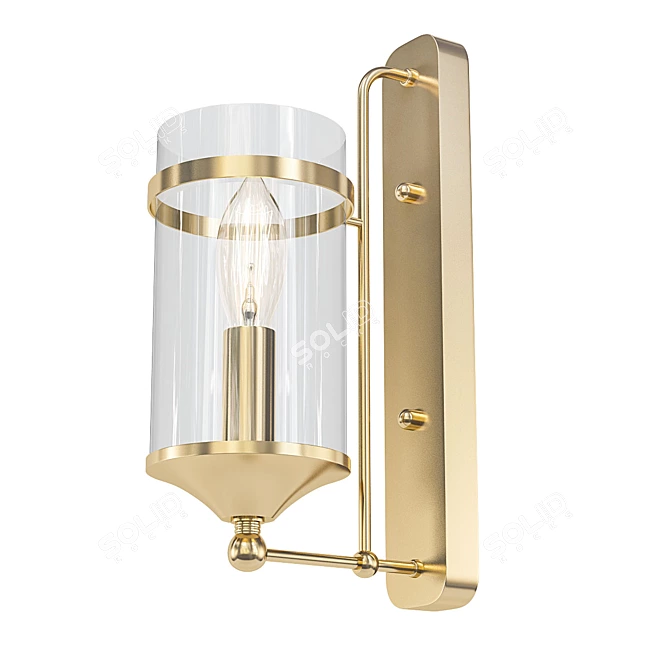 Industrial Loft Wall Sconce 3D model image 1