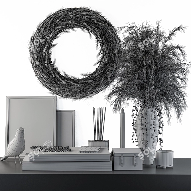 Elegant Decorative Set 3D model image 4