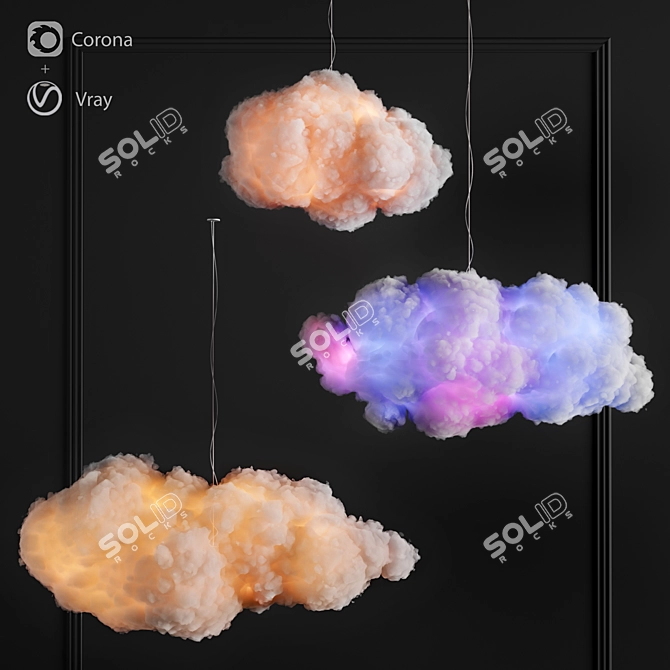 Dreamy Cloud DIY Light 3D model image 1