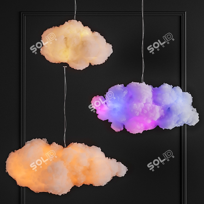 Dreamy Cloud DIY Light 3D model image 2