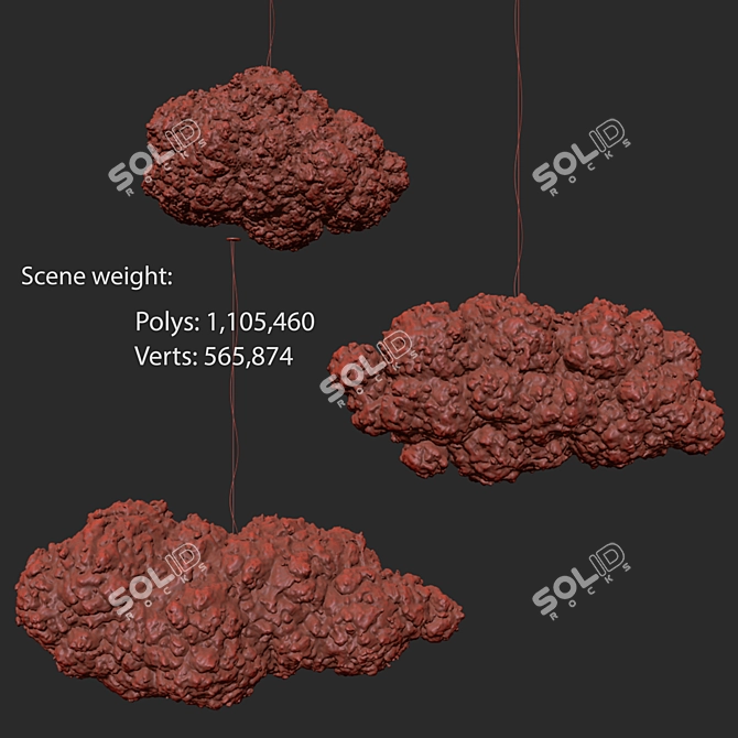 Dreamy Cloud DIY Light 3D model image 5