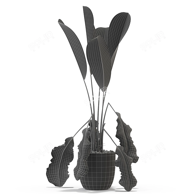 Lush Greenery Set 3D model image 3