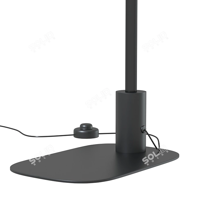 Elegant Polo Floor Lamp 3D model image 1