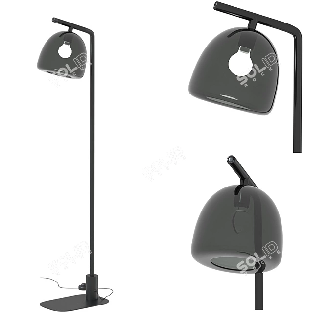 Elegant Polo Floor Lamp 3D model image 3