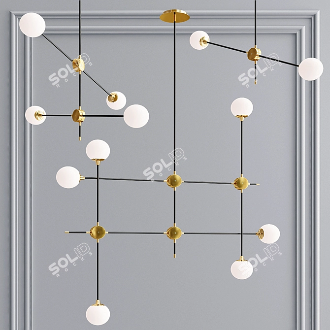 Modern Pendant Lighting Collection: ST-Luce SL429 3D model image 1