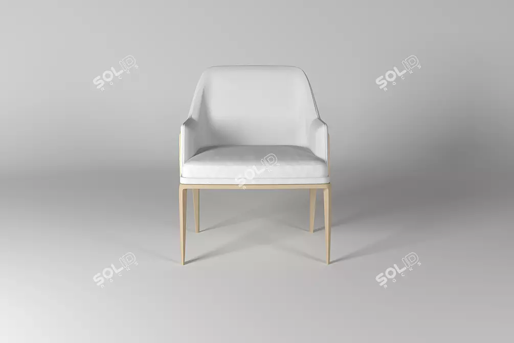 Elegant Bentley Chair: Stylish Comfort 3D model image 1