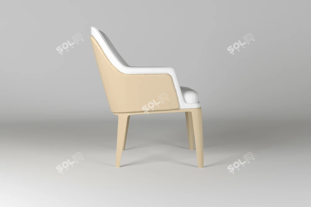 Elegant Bentley Chair: Stylish Comfort 3D model image 2