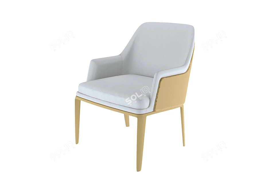 Elegant Bentley Chair: Stylish Comfort 3D model image 4