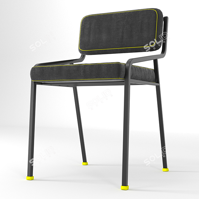 Minimalist Hadi Chair: Sleek & Modern 3D model image 6