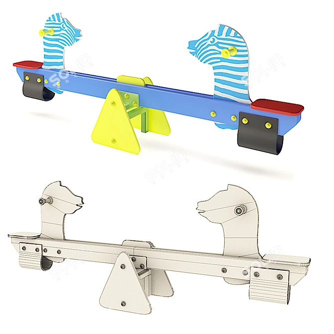 Playground Fun - Equipment Set 3D model image 5