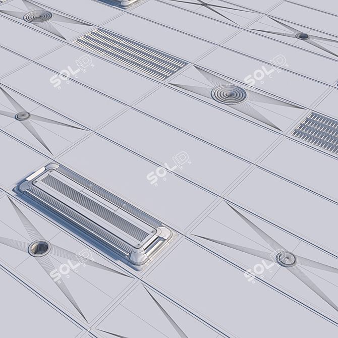 Armstrong Ceiling System Set 3D model image 5