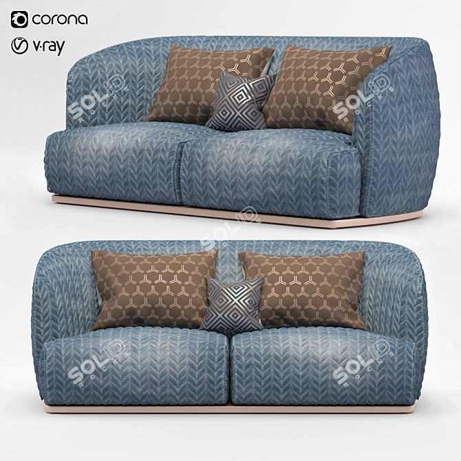 Modern Redondo Sofa: Stylish Comfort for Every Home 3D model image 1